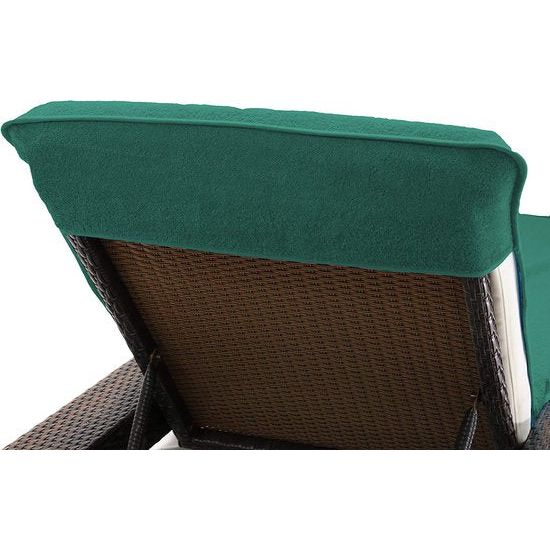 Beschermhoes voor tuinligstoel, strandligstoel kussen, badstof hoes, 100% katoen, ca. 75 x 200 cm.