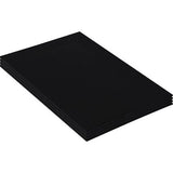 4 stuks lege zwarte doeken om te beschilderen, 40 x 50 cm, voorgespannen groot canvas, zwart canvas voor acrylverf, olieverfschilderijen, schetsen en tekeningen