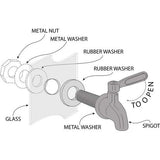 Drankdispenser kraanvervanging kraan roestvrij staal 304 wijnsap twist tapwaterdispenser voor biervat of meiden 16mm