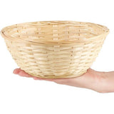 5x mand van raffia in natuurlijke kleur ter decoratie - paasdecoratie - paasnest - mand voor paaseieren, broodjes, snacks en sleutels (05 stuks - lichtbruin)