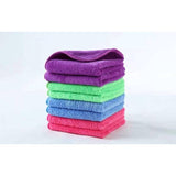 Hoogwaardige washandjes, 16 x 22 cm, 4 stuks premium kwaliteit, gemengde kleuren, extra zacht, 80% polyester, 20% polyamide