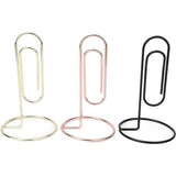 3 Stuks Metalen Kantoor Memo Paperclip Houder Stand Tafel Toegang Rekeningen Kaarthouder Menu Clips Tafel Nummer Naam Kaarthouder Bureau Organisator