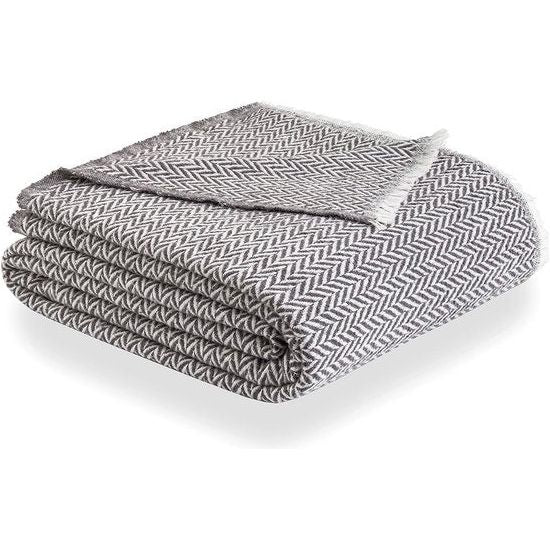 Katoen extra zacht plaid Four Seasons multifunctionele sprei bed Foulard sprei banksprei donkergrijs 230x240cm