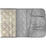Armleuningorganizer, waterdicht, ruimtebesparend, voor bank of stoel, bed, opbergtas, tv, afstandsbediening, houder voor mobiele telefoon, boek, tijdschriften, potlood (grijs)