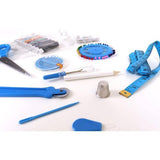 Exclusieve voorgevulde naaidoos, ambachtelijke opbergdoos met 94-delige naaisetje inbegrepen, 18,5 x 25,5 x 14,5 cm, Uil