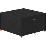 Tuinmeubelen waterdicht zeildoek, beschermhoes voor tuintafels, zitsets, met ventilatieopeningen, winddicht, 125 x 125 x 74 cm