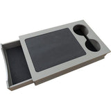 Bankoverarmtafel, armleuningen-tafelhouder voor bank, dienbladen voor salontafel, bank-zijorganizer voor apparaten en afstandsbediening, bank en beddrankenrek met lade (Fendy)