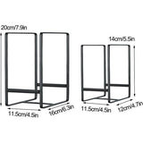 3 bordenhouder organizer rechtopstaande wandkast afdruiprek metalen plaat servies organisator rekken standaard voor werkblad en kast zwart