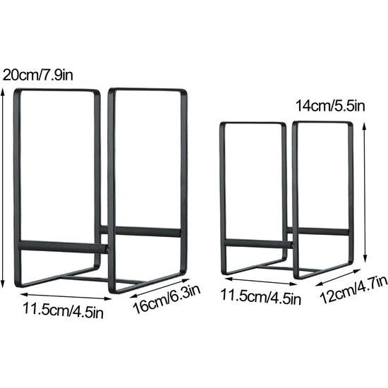 3 bordenhouder organizer rechtopstaande wandkast afdruiprek metalen plaat servies organisator rekken standaard voor werkblad en kast zwart