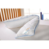 Zijslaapkussen met doorgestikte TopCool tijk, zacht kussen met ademend en gewatteerd overtrek, ook geschikt voor zwangerschap en borstvoeding, 40 x 145 cm