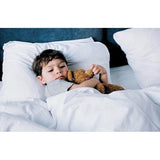 Hoofdkussen, set van 4, 40 x 60 cm, doorgestikt kussen, microvezel, bedkussen, slaapkussen, wit kussen, vulkussen Kussen, set van 4, 40 x 60 cm, doorgestikt kussen, microvezel, bedkussen, slaapkussen, wit kussen, vulkussen