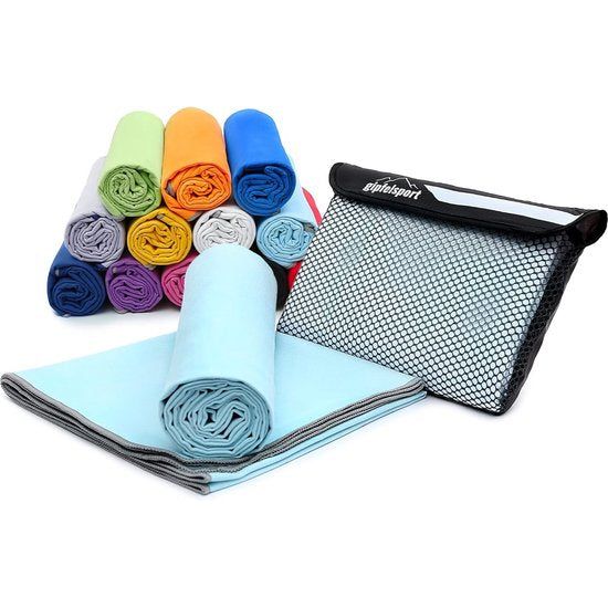 Microvezel handdoek, voor sauna, fitness en sport - strandhanddoek, sporthanddoek - 140x70cm - Turqoise