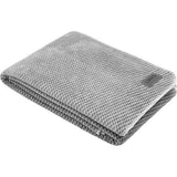 Deken 150x200 cm, deken grijs, hoogwaardige en knuffelzachte katoenmix