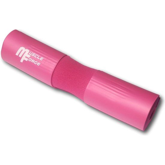 Nekkussen met 2 lussen, halterkussen ter bescherming van nek en heupen tijdens squats en heupstoten bij fitnesstraining, halterkussen voor squat en heupstoten