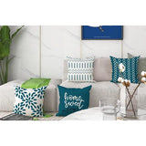 Kussenslopen 4-delige set kussenslopen, linnen, kussensloop, sierkussen, kussenslopen voor bank, tuinbed, bank, kussen, 40 x 40 cm (set van 4)