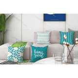 Kussenslopen set van 4 kussenslopen, linnen kussensloop, sierkussen, kussenslopen voor bank, tuinbed, bank, kussen, 40 x 40 cm (set van 4)