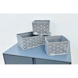 De Huus opvouwbare opbergdoos stof 8-pack in verschillende maten, opberglade, kledingkast, slaapkamer, badkamer, kantoor, kast, opbergdozen, sterren