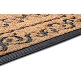 Kokosmat voor binnen en buiten, vuilvangmat, naturel, kokosmat voor buiten, weerbestendig en antislip, voor hal, terras, entree, 45 x 75 cm
