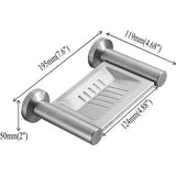 Zeepbakjes Badkameraccessoires Zeepbakje Staal 5" Geborsteld Nikkel Badkamer Wandmontage Zeepbakje