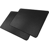 2 x Car Holder Non-Slip Mats (27 x 15 cm) PVC Mobile Phone Non-Slip Pad Car Mat Dashboard Sticky Pad Adhesive Mat for Mobile Phones Sunglasses Keys etc.