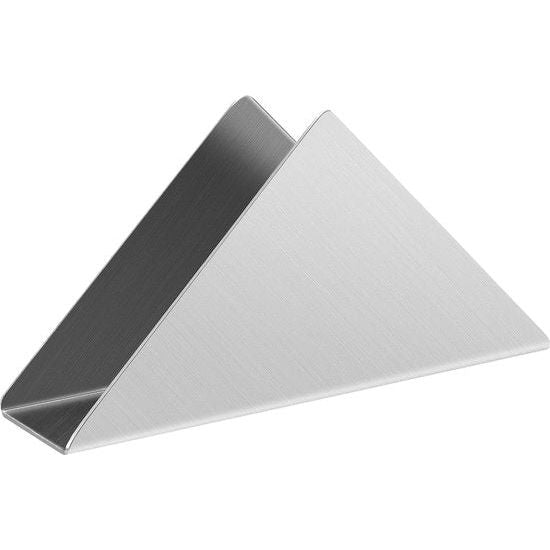 Servethouder van roestvrij staal, driehoekige servetdispenser, metalen servetorganizer, 1 stuks zilver