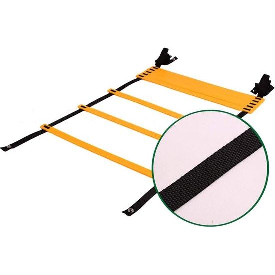Behendigheidsladders voor coördinatieladders voor voetbal, 6 m, sportladder, voetbal, trainingsladder, voetbal, oefeningen met tas