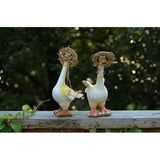 Buitenbeelden staand eend tuin dierensculptuur decoratieve figuur tuindecoratie figuren dieren voor buiten decoratieve sculptuur van polyresin voor binnen en buiten