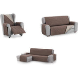 Fauteuilhoes MALU, 2-zits - omkeerbaar gevoerde bankbescherming. Kleur bruin