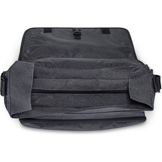 Laptoptas 15/17 Inch Aktetas voor Heren en Dames Notebooktas, donkergrijs