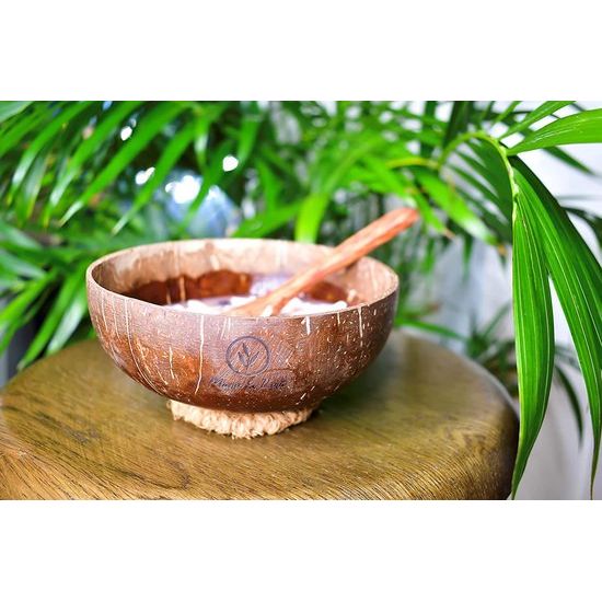 Coconut bowl set van 2 9 stuks 100% natuurlijk product bowls, bestk, overige bowls van kokos, incl