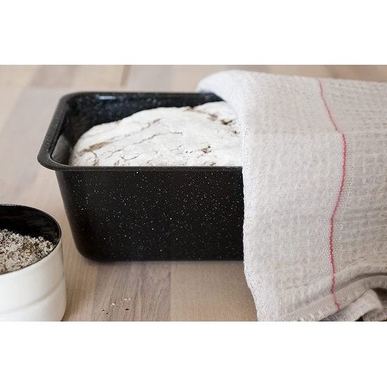 RIESS Cakevorm zwart 25 x 10 cm - Emaille