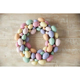 Kleurrijke paaseikrans in pastelkleuren, deurkrans, raamdecoratie, wanddecoratie, tafeldecoratie, lente, Pasen Kleurrijke paaseikrans in pastelkleuren, deurkrans, raamdecoratie, wanddecoratie, tafeldecoratie, lente, Pasen