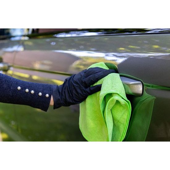 Set van 4 super slimme microvezeldoeken, 2 stuks blauw van 40 x 40 cm en 2 stuks groot van 40 x 40 cm