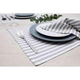 Servetten, set van 8, linnen/katoen, 45 x 45 cm, in diverse kleuren en designs, stoffen servetten in Scandinavische landhuisstijl