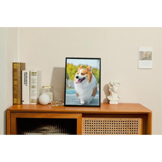 A3-certificaatfotolijst, zwarte houten lijst met high definition plexiglas voor wandmontage-display, 29,7 x 42 cm, set van 3