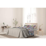 beddengoed, microvezel, Paars, tweepersoonsbed, 280 x 250 x 2 cm