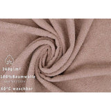 Set van 4 handdoeken handdoeken handdoeken afmetingen 50x100 cm 100% katoen kleur cappuccino