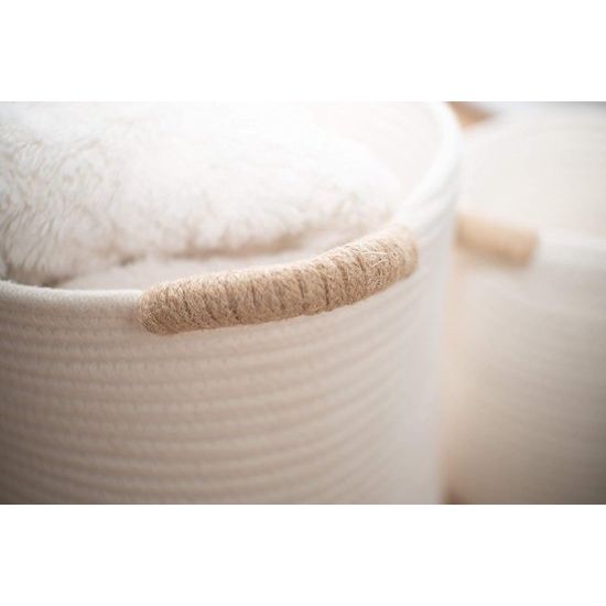 Set van 2 opbergmanden – opbergruimte en organisatie voor de gang, badkamer, slaapkamer en woonkamer of als speelgoedorganizer in de kinderkamer