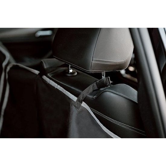 Autodeken voor de achterbank, ideaal voor het vervoer van honden, beschermmat voor de autostoel, waterdicht, incl. tas, 135 x 160 cm, zwart/antraciet