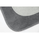 Knuffeldeken, 150 x 200 cm, omkeerbare deken, katoenmix, hert, lichtgrijs