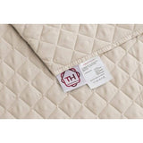 Fauteuilbeschermer 1-zits - omkeerbaar gevoerde bankbescherming. Kleur ivoor