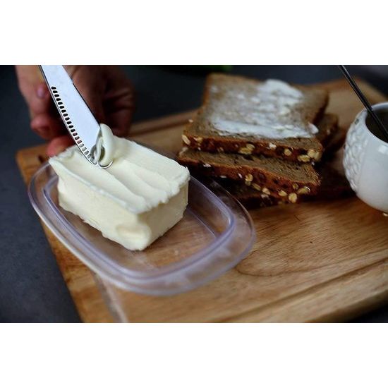 2 stuks botermessen, multifunctioneel botermes, professioneel 3-in-1 botermes van roestvrij staal met gekartelde rand, keuken- en kaasrasp voor gelijkmatige sausverdeling, 20,5, zilver