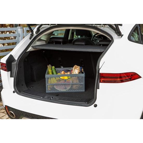 Klapbox, praktische en universele klapbox met een inhoud van 32 liter, gemaakt van BPA-vrij kunststof, in antraciet.