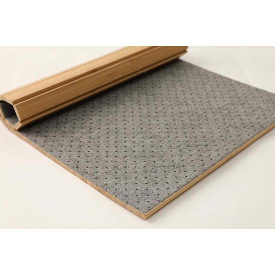 Sofa Arm Tray Flexibele Opvouwbare Snack Arm Tray Grote Arm Tray voor Bank Armsteun (16.5" L x 13.3" B x 0.4"H, Natuurlijke Bamboe)