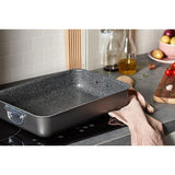 Italien Lasagneform, Aluminium, schwarz, 35 x 25 cm