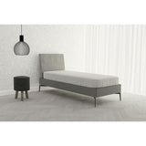 Elegant schuin hoeslaken 35 cm, wit, eenpersoons