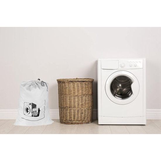 2-pack katoenen linnen waszakken Heavy Duty 45x65cm Super speelgoedvuilzakken Trekkoord met trekkoordsluiting Machinewasbaar en herbruikbaar