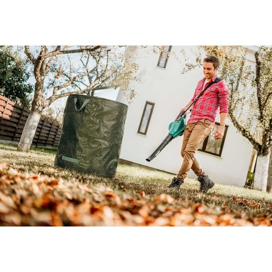 2 x 272 liter tuinzak, stabiel, bladzak, tuinafvalzak, tuinzakken voor tuinafval, groene snijzakken, opvouwbaar, groot, robuust, van polypropyleen weefsel, 150 g/m², 2 x 272 liter