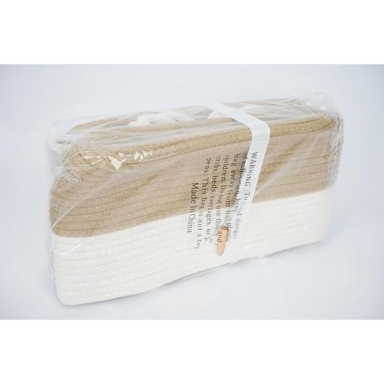 Deurorganizer, vilt, hangorganizer, deur, 3 vakken, wandhangenorganizer, deuropslag, hangende opslag, tas van katoenen touw voor slaapkamer, geweven, geel