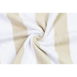 Saunahanddoek set van 2, 70x180 cm, beige-wit gestreept